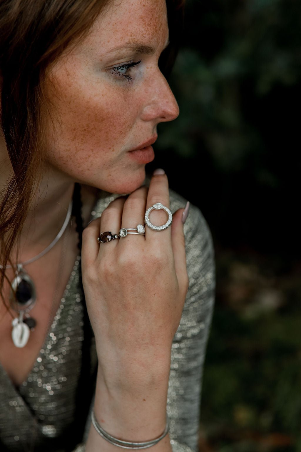 Divine Faceted Smoky Quartz Ring in Sterling Silver | Talisman for Grounding, Clarity and Resilience - Relic
