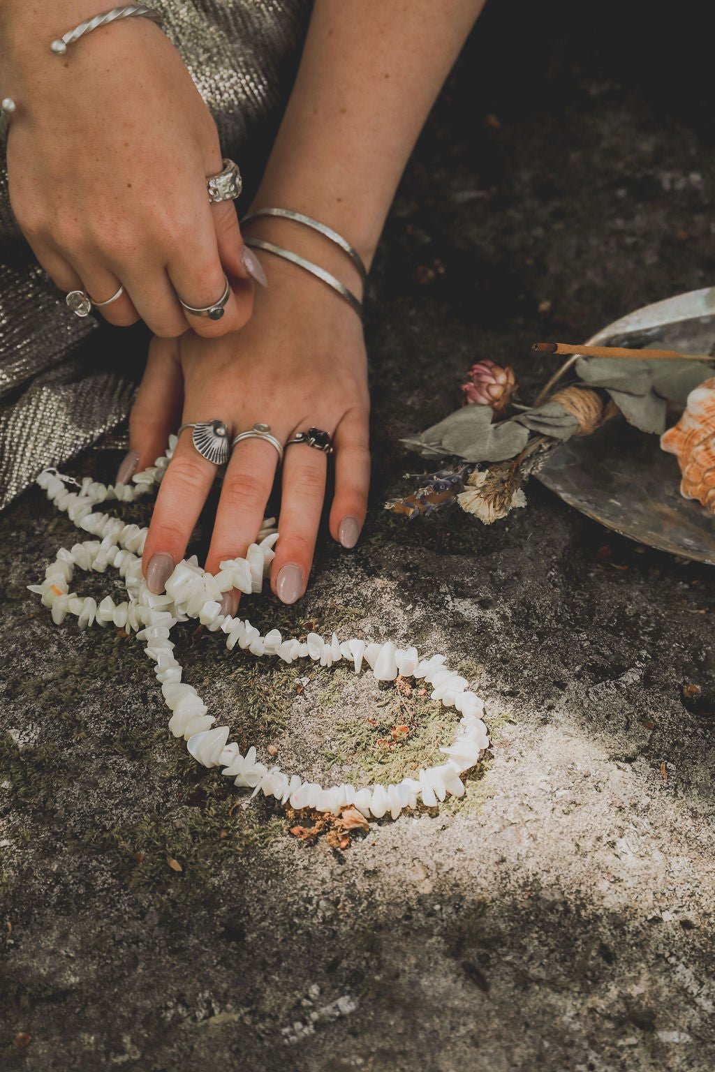 Hammered Tribal Sterling Silver Bangles - Relic