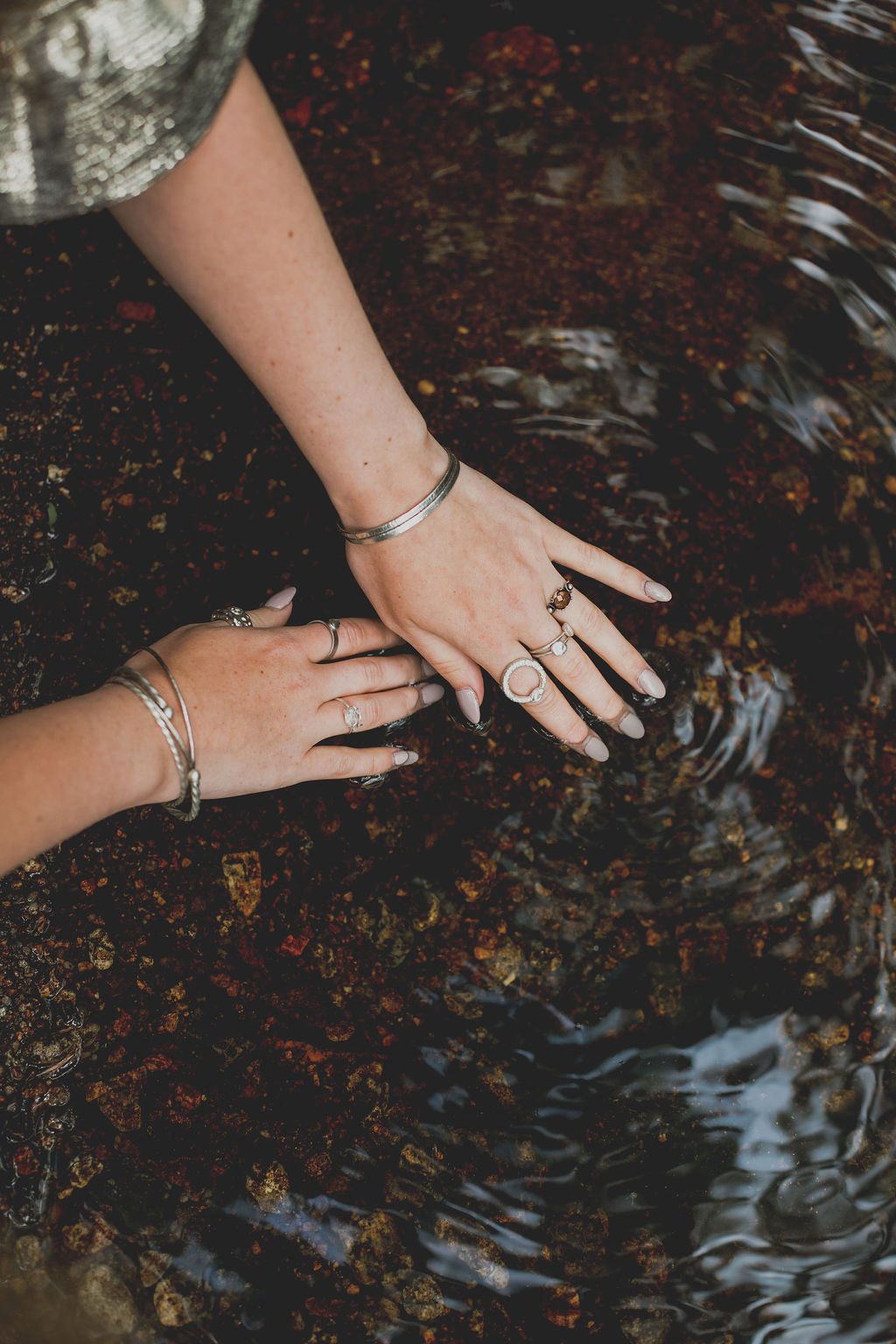 Herkimer Diamond Ring | Genuine Gemstone set in Sterling Silver - Relic