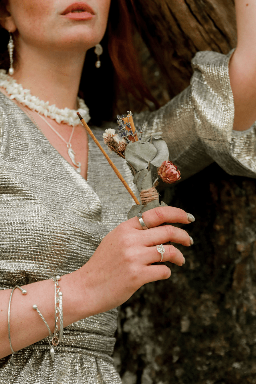Herkimer Diamond Ring | Genuine Gemstone set in Sterling Silver - Relic