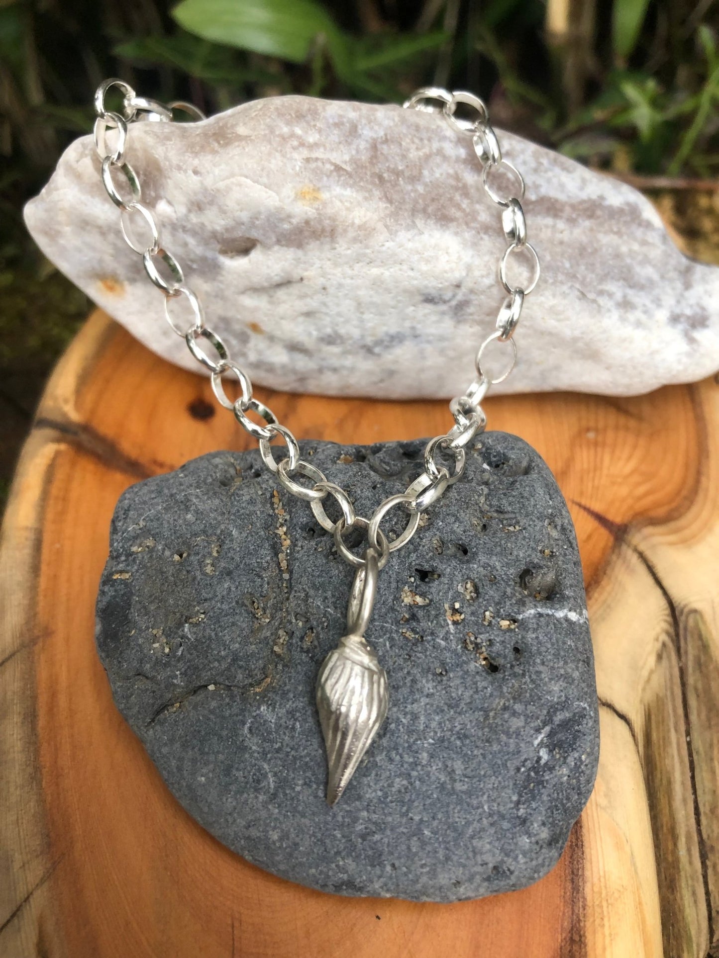 Seashell Soul Handcrafted Silver Shell Charm Bracelet | Sustainable, Spiritual Jewellery for Inner Peace - Relic