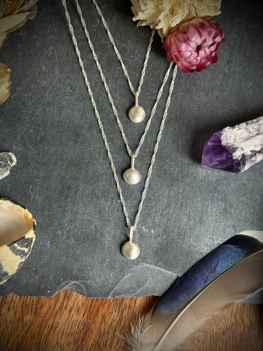 Silver Ember Pendant | Recycled Molten Silver - Relic