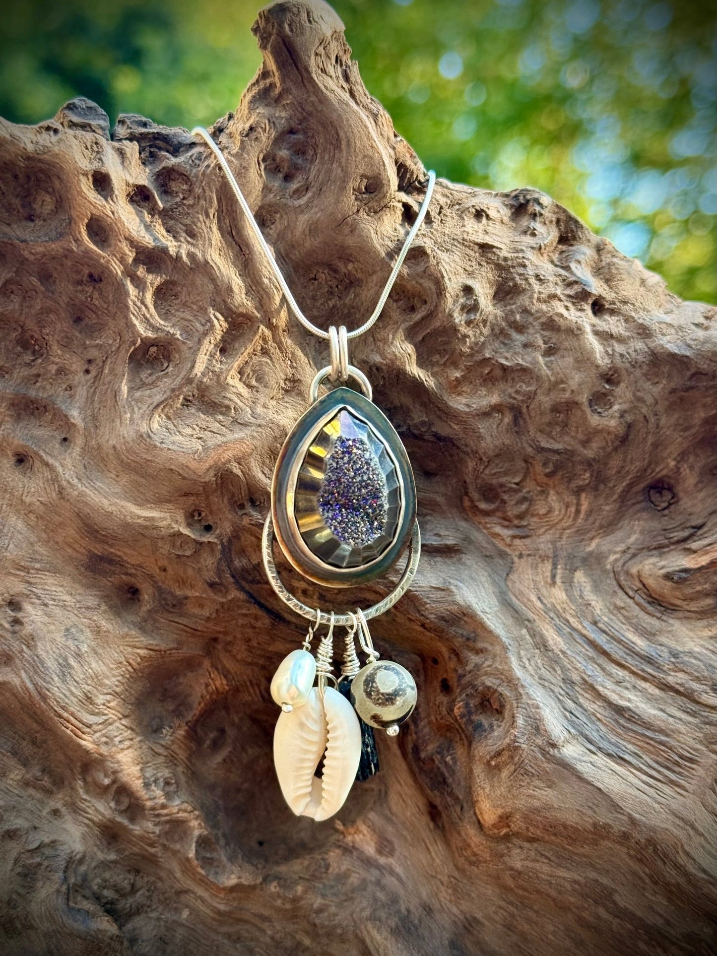Tide Priestess Talismanic Pendant | Druzy Quartz & Protective Charms - Relic