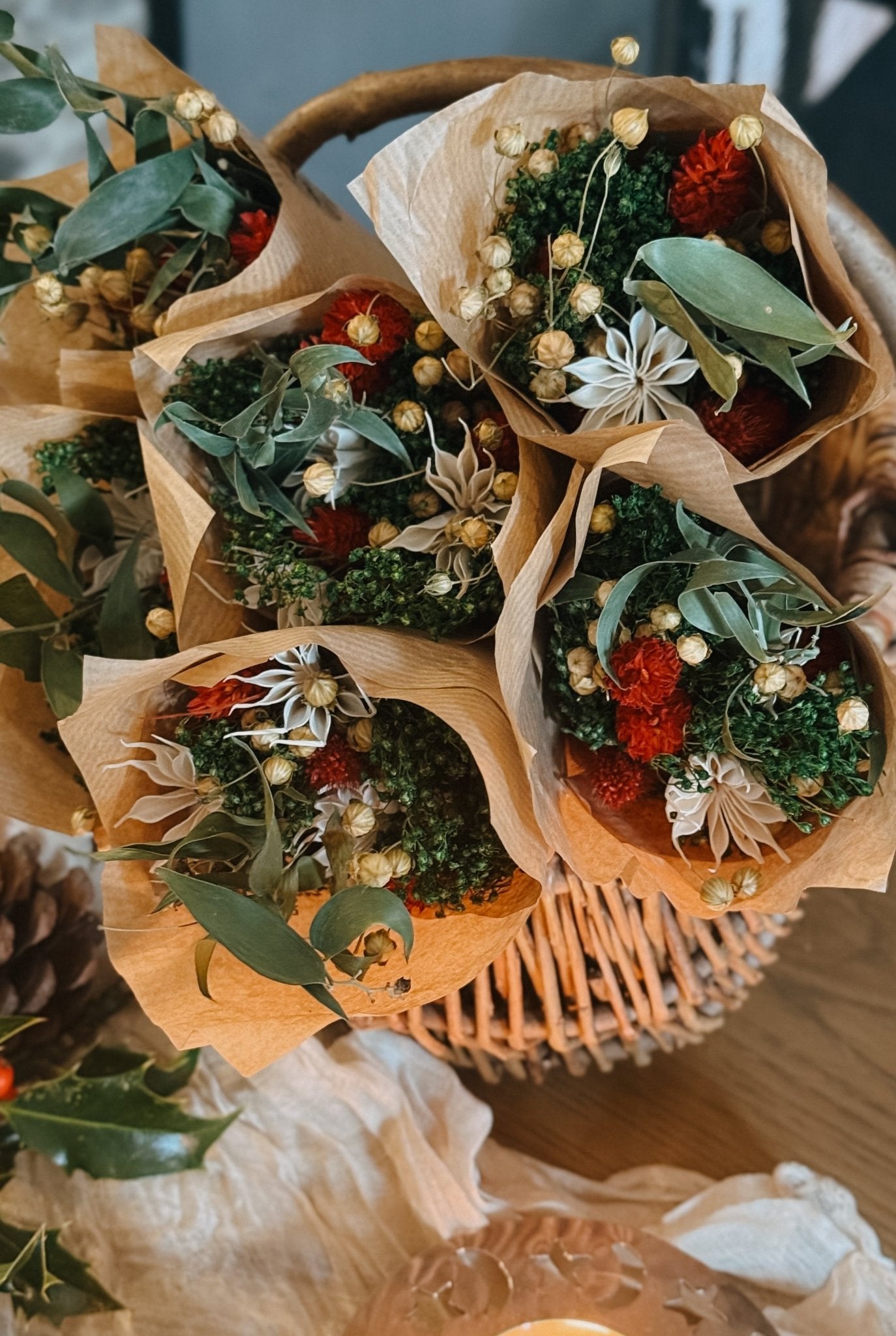 Christmas Dried Flower Bouquet - Relic