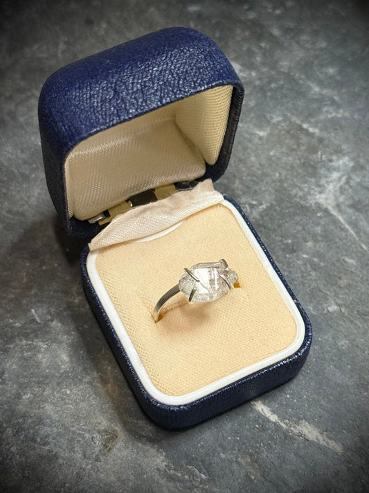 Herkimer Diamond Ring in Sterling Silver - Relic