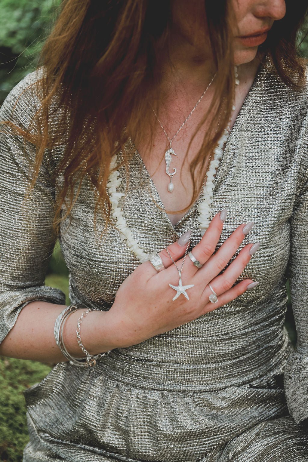 Ocean’s Grace | Handcrafted Seahorse Pendant with Pearl - Relic