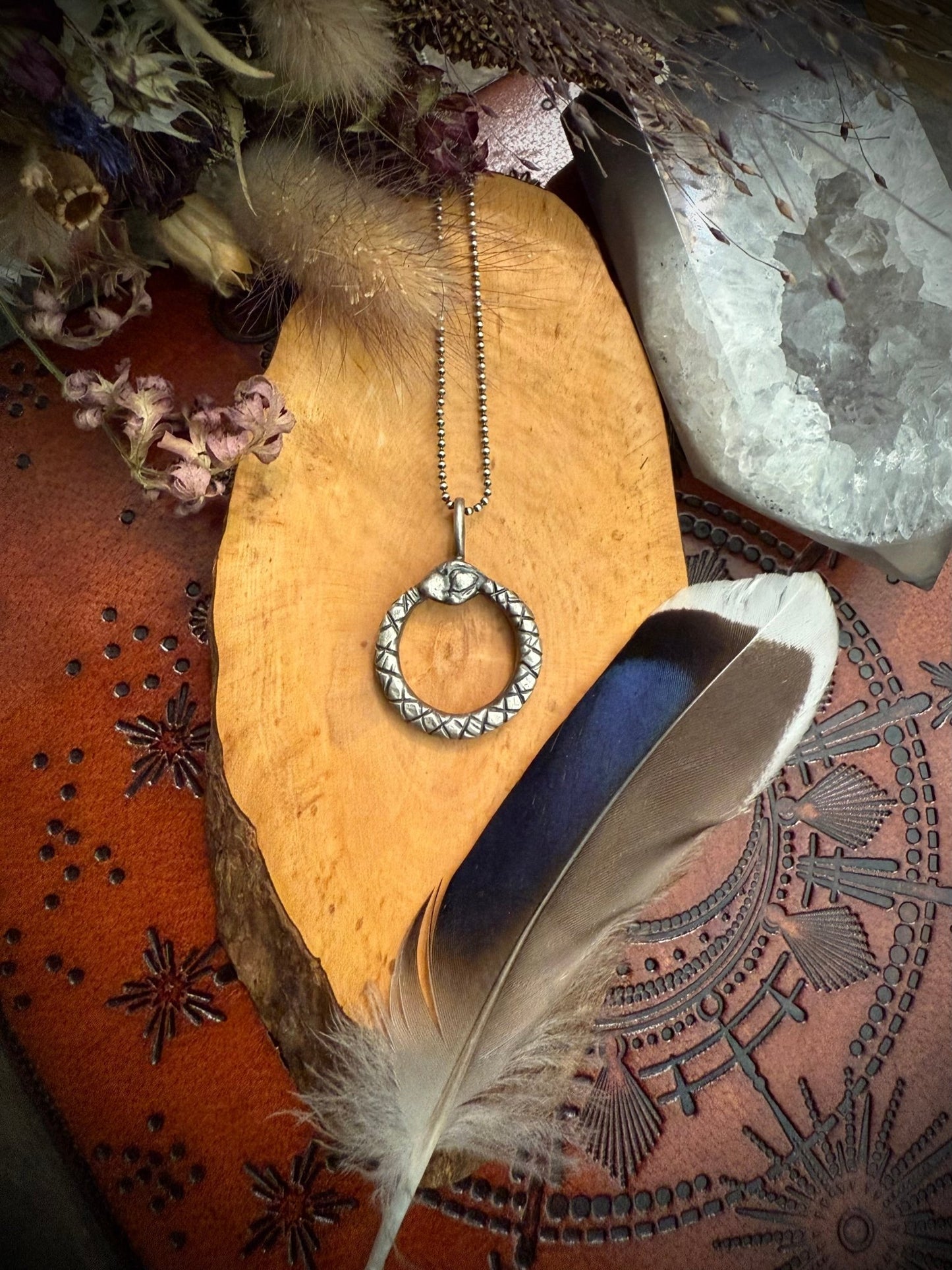 Ouroboros: The Eternal Circle of Life | Handcrafted Pendant of Eternity, Life & Rebirth - Relic