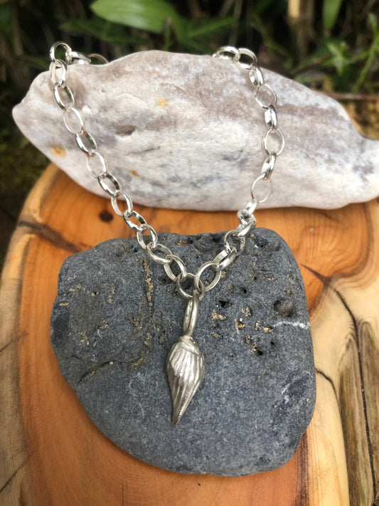 Seashell Soul Handcrafted Silver Shell Charm Bracelet | Sustainable, Spiritual Jewellery for Inner Peace - Relic