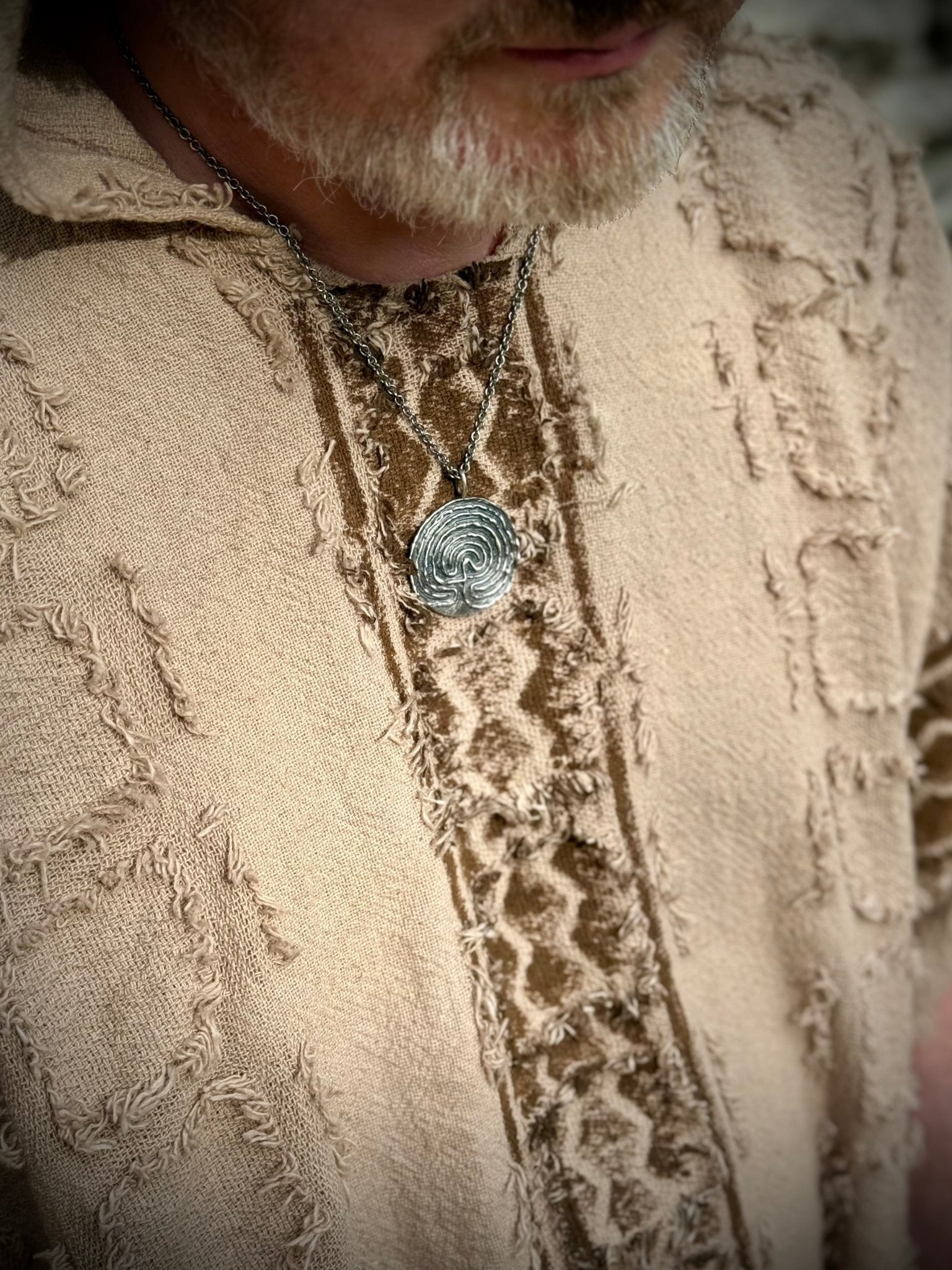 Seeker's Path Handmade Celtic Labyrinth Pendant | A Talisman of Spiritual Journey, Clarity, and Transformation - Relic