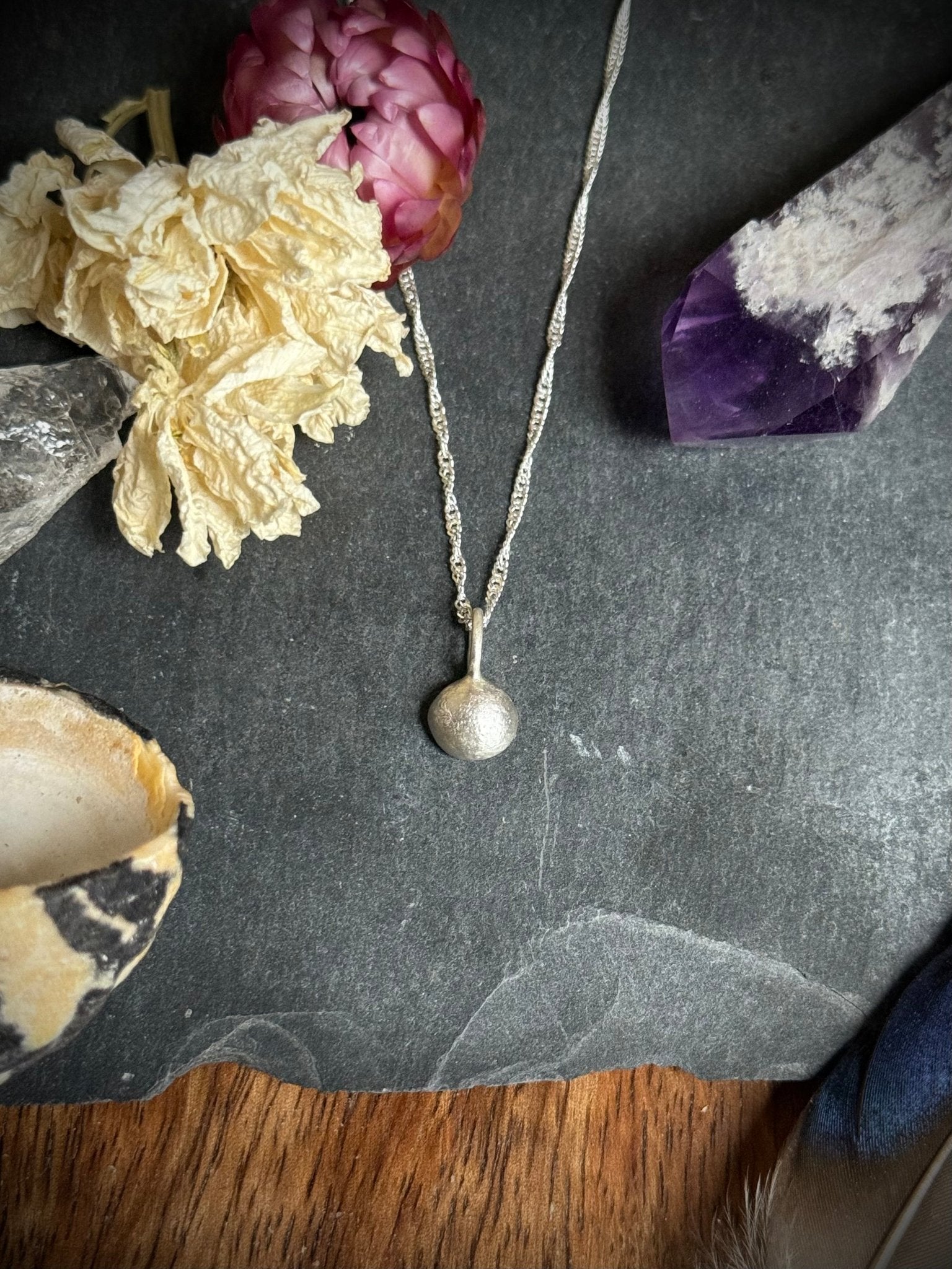 Silver Ember Pendant | Recycled Molten Silver - Relic