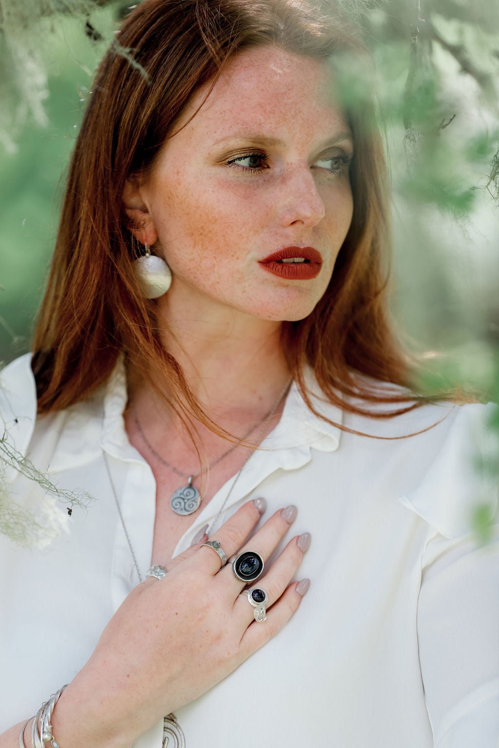 Warrior Hammered Disc Earrings | 30mm Statement Discs in Eco Sterling Silver with Bold, Grounded Energy - Relic
